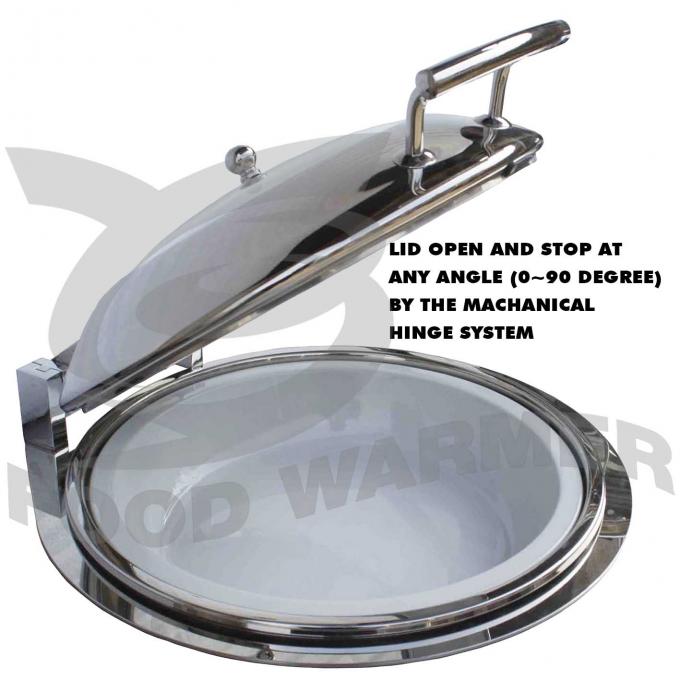 SUS 304 Induction Chafing Dish , Rossetti Chafing Dish Lid With Full