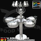 Electric Buffet Carving Station Stainless Steel 304 Stem Rotating Design Mirror Finished