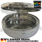Durable Round Chafing Dish Food Grade Metal Material Unique Knock Down Design