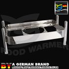 Large Glass View  Induction Chafing Dish With Induction Cooker On Buffet Table