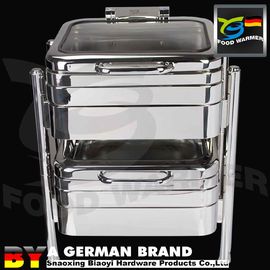 Standard GN2/3 Square Chafing Dish With Cylindrical Footing Frame