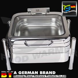 Standard GN2/3 Square Chafing Dish With Cylindrical Footing Frame